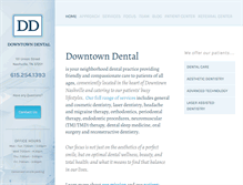 Tablet Screenshot of downtowndentalnashville.com